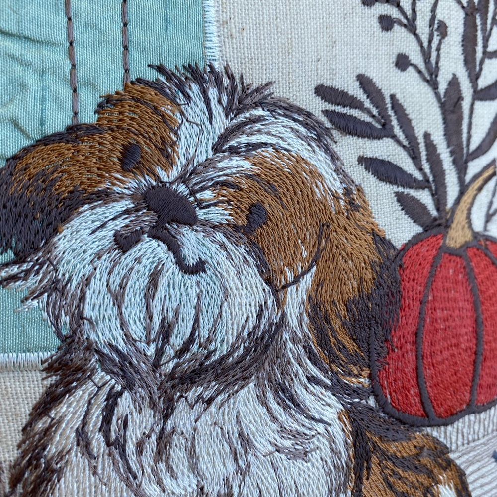 COPY - Fall Embroidered Dog Pillow - Picture 6 of 8